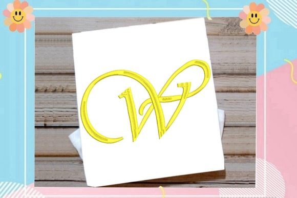 Beautiful Monogram W Letter Review for Embroidery Projects