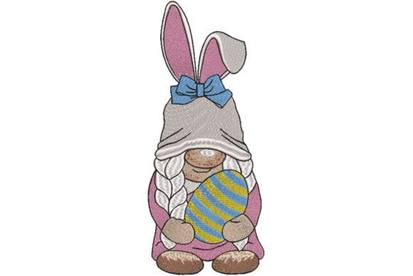 Easter Bunny Gnome Girl Embroidery Design Review