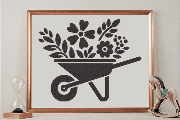 Floral Wheel Barrow Embroidery Design Review