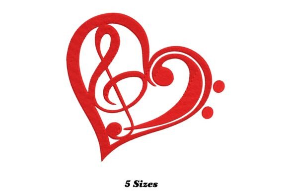 Heart Music Notes Embroidery Design Review