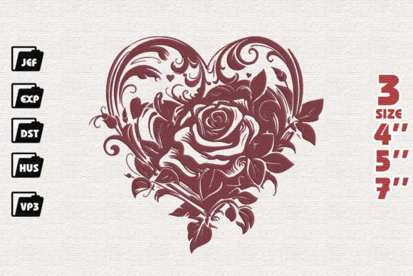 Heart with Rose Embroidery Review
