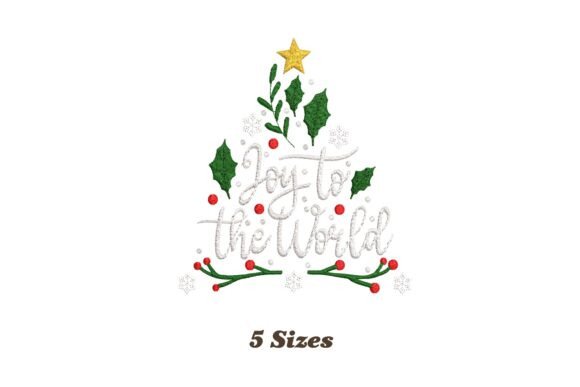 Joy to the World Christmas Tree Embroidery Review