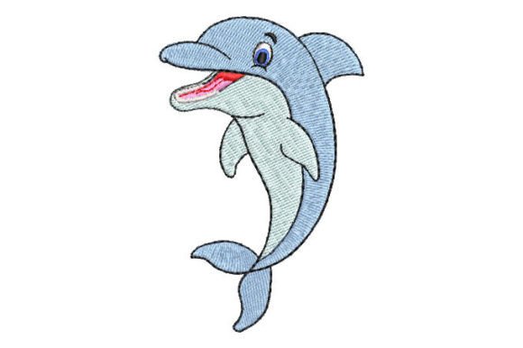 Light Blue Dolphin Embroidery Review