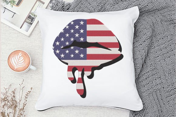 Lip Flag USA Embroidery Design Review