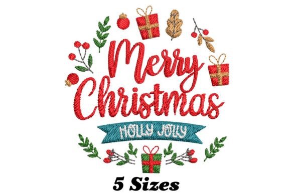 Merry Christmas Holly Jolly Embroidery Review
