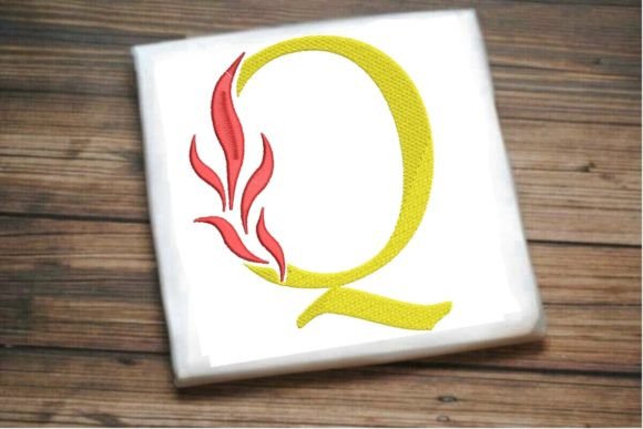 Q Letter Beautiful Fire Alphabet Review