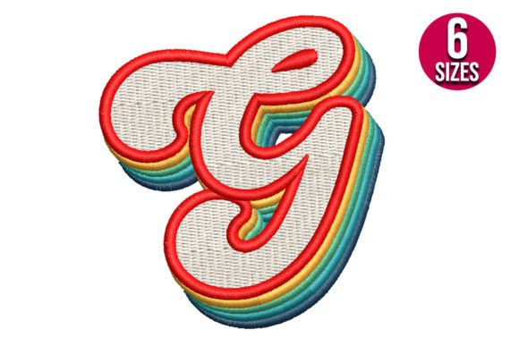 Retro Alphabet Letter G Embroidery Design Review