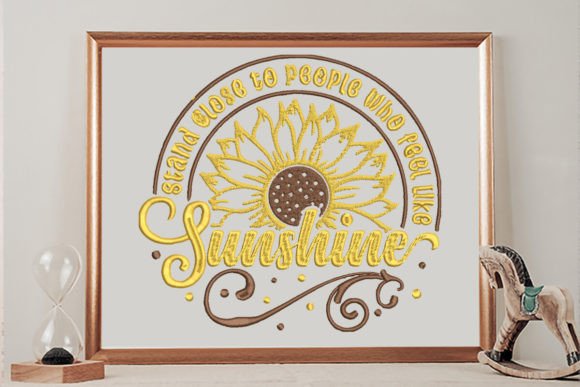 Stand Close to People Sunflower Embroidery Review