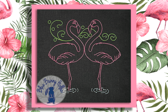 Valentino and Valentina Flamingo Embroidery Review