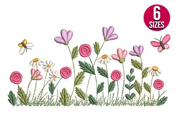 Wildflowers with Butterflies Embroidery Review
